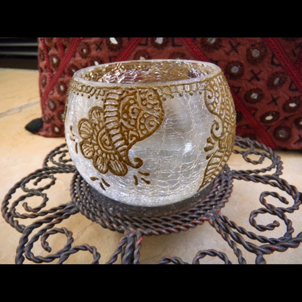 Votive Holder with design, New